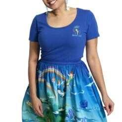 LOUNGEFLY Stitch Shoppe Peter Pan Tinker Bell Kelly Top