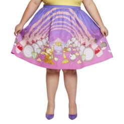 LOUNGEFLY Stitch Shoppe Beauty And The Beast Be Our Guest Sandy Skirt