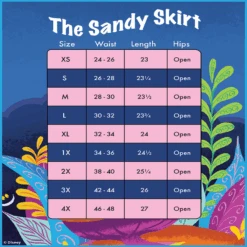 LOUNGEFLY Stitch Shoppe Alice In Wonderland Caterpillar Dream Sandy Skirt -Loungefly WDSSST0024 NEW STITCHSHOPPEAlice Psych Sandy SizeCharts8x10