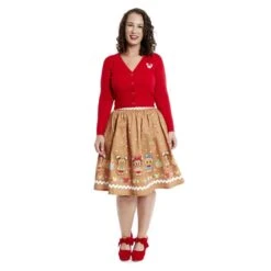 LOUNGEFLY Stitch Shoppe Disney Gingerbread Friends Sandy Skirt 24 LOUNGEFLY Stitch Shoppe Disney Gingerbread Friends Sandy Skirt -Loungefly WDSSST0025 SSDISNEYINGERBREADFRIENDSSANDYSKIRT 125