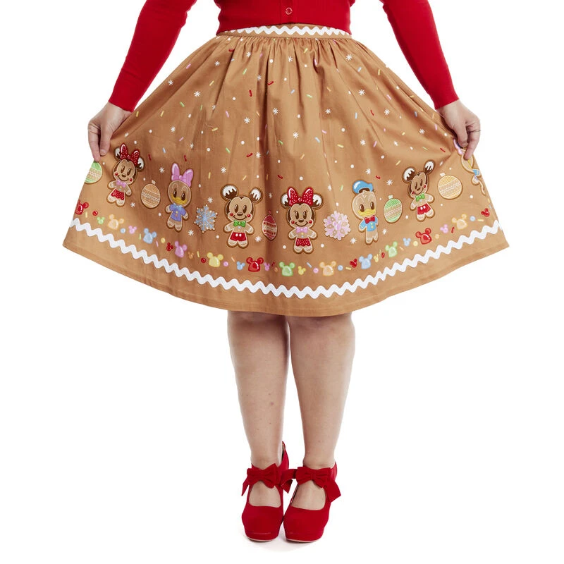 LOUNGEFLY Stitch Shoppe Disney Gingerbread Friends Sandy Skirt 3 LOUNGEFLY Stitch Shoppe Disney Gingerbread Friends Sandy Skirt