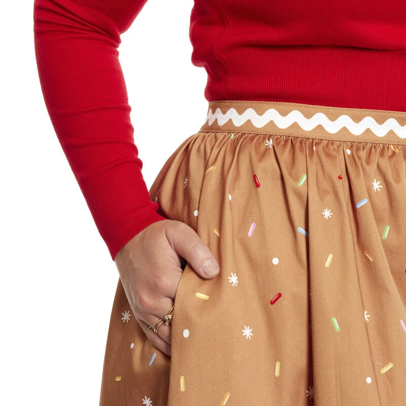 LOUNGEFLY Stitch Shoppe Disney Gingerbread Friends Sandy Skirt 8 LOUNGEFLY Stitch Shoppe Disney Gingerbread Friends Sandy Skirt - Image 6