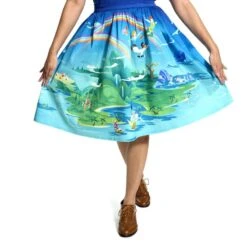 LOUNGEFLY Stitch Shoppe Peter Pan Neverland Sandy Skirt