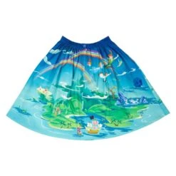 LOUNGEFLY Stitch Shoppe Peter Pan Neverland Sandy Skirt -Loungefly WDSSST0026 STITCHSHOPPENEVERLANDSCENESANDYSKIRTBACK