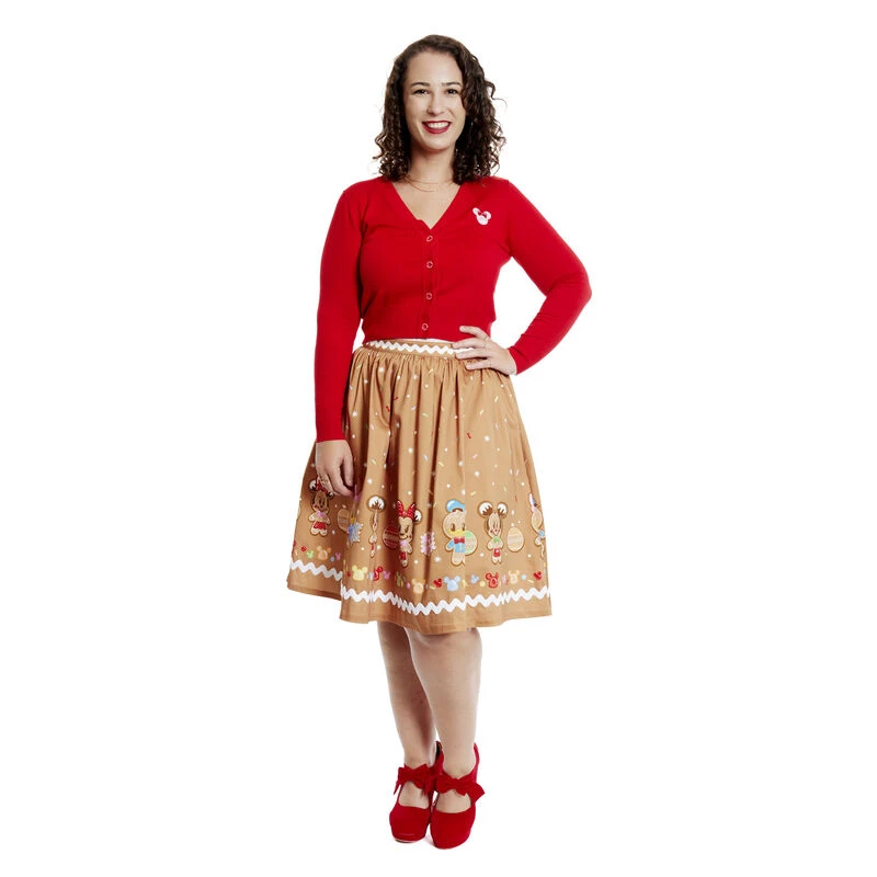 LOUNGEFLY Stitch Shoppe Disney Gingerbread Friends Alexa Cropped Cardigan Sweater 14 LOUNGEFLY Stitch Shoppe Disney Gingerbread Friends Alexa Cropped Cardigan Sweater - Image 12