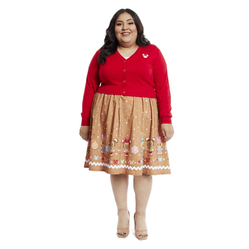 LOUNGEFLY Stitch Shoppe Disney Gingerbread Friends Alexa Cropped Cardigan Sweater 15 LOUNGEFLY Stitch Shoppe Disney Gingerbread Friends Alexa Cropped Cardigan Sweater - Image 13