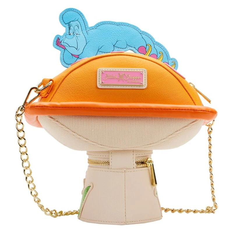 LOUNGEFLY Stitch Shoppe Alice In Wonderland Caterpillar Mushroom Crossbody Bag 7 LOUNGEFLY Stitch Shoppe Alice In Wonderland Caterpillar Mushroom Crossbody Bag - Image 5