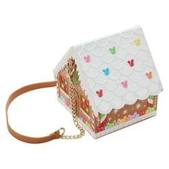 LOUNGEFLY Stitch Shoppe Minnie Mouse Gingerbread House Crossbody Bag -Loungefly WDSSTB0023 3