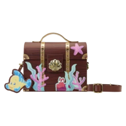 LOUNGEFLY Stitch Shoppe The Little Mermaid Treasure Chest Crossbody Bag