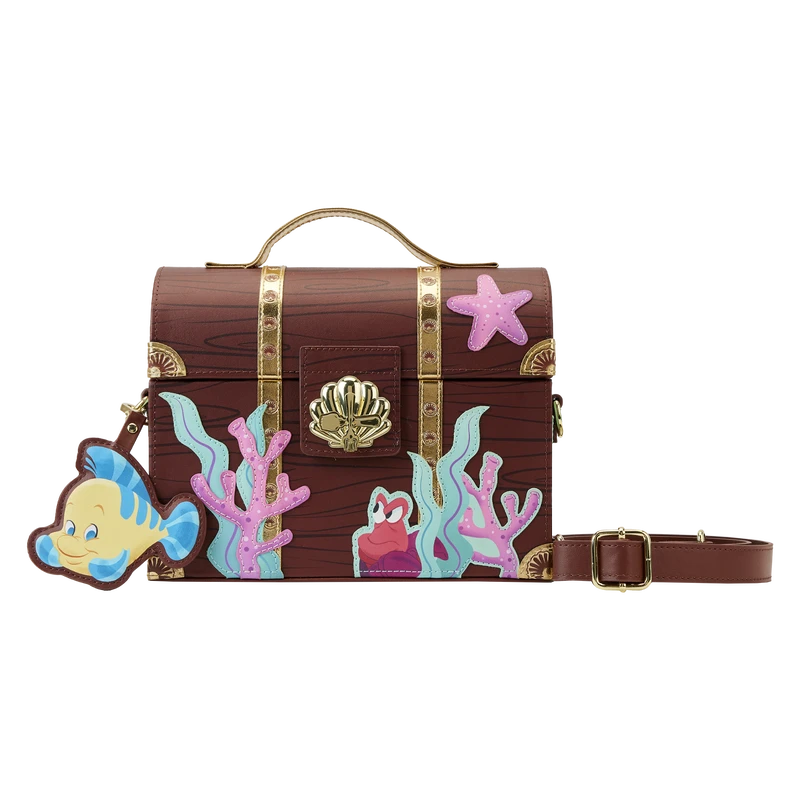 LOUNGEFLY Stitch Shoppe The Little Mermaid Treasure Chest Crossbody Bag 3 LOUNGEFLY Stitch Shoppe The Little Mermaid Treasure Chest Crossbody Bag