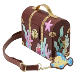 LOUNGEFLY Stitch Shoppe The Little Mermaid Treasure Chest Crossbody Bag 15 LOUNGEFLY Stitch Shoppe The Little Mermaid Treasure Chest Crossbody Bag -Loungefly WDSSTB0027 STITCHSHOPPETLMTREASURECHESTCROSSBODYBAG0433QUARTER