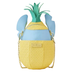 LOUNGEFLY Stitch Shoppe Lilo And Stitch Figural Pineapple Crossbody Bag -Loungefly WDSSTB0031 SSDISNEYLILOANDSTITCHFIGURALPINEAPPLECROSSBODYBAG1343BACK
