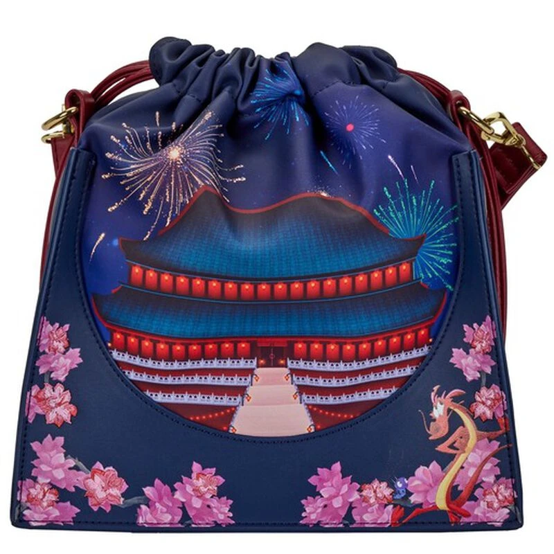 LOUNGEFLY Mulan Castle Crossbody Bag 3 LOUNGEFLY Mulan Castle Crossbody Bag