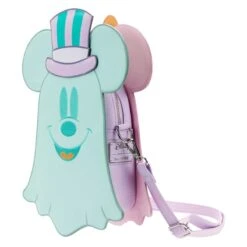 LOUNGEFLY Pastel Ghost Mickey And Minnie Mouse Glow Crossbody Bag -Loungefly WDTB2641 4