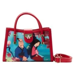 LOUNGEFLY Mulan Princess Scene Crossbody Bag