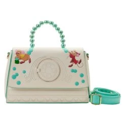 LOUNGEFLY Cinderella Gus And Jaq Bead Handle Crossbody Bag