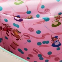 LOUNGEFLY Cinderella Gus And Jaq Bead Handle Crossbody Bag -Loungefly WDTB2684 7