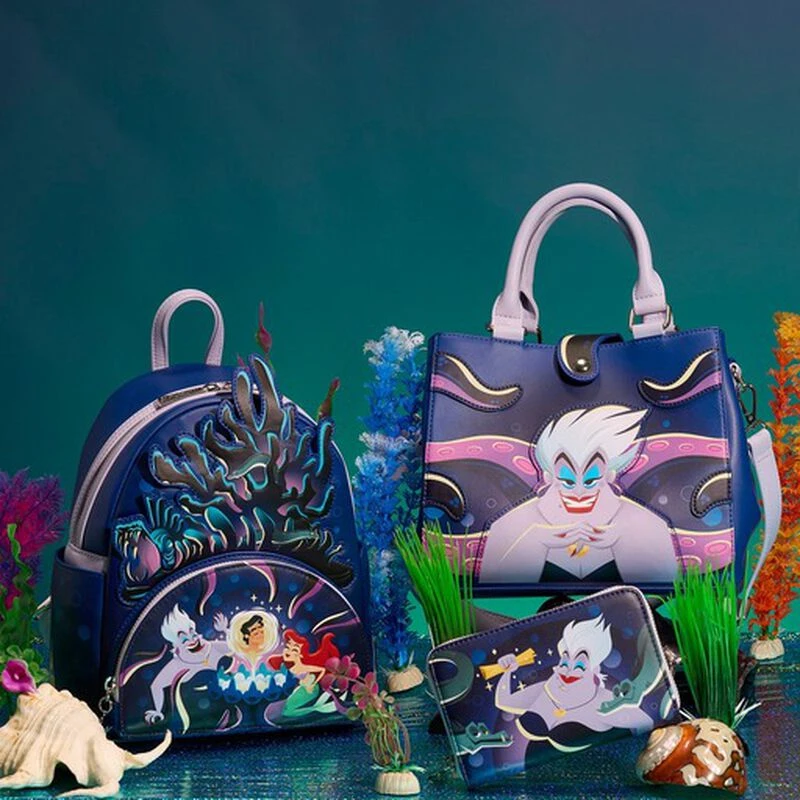 LOUNGEFLY The Little Mermaid Ursula Plotting Glow Crossbody Bag 5 LOUNGEFLY The Little Mermaid Ursula Plotting Glow Crossbody Bag - Image 3