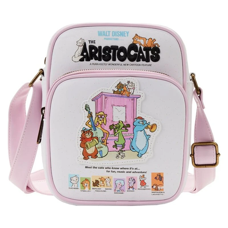 LOUNGEFLY The Aristocats Poster Passport Crossbody Bag 3 LOUNGEFLY The Aristocats Poster Passport Crossbody Bag