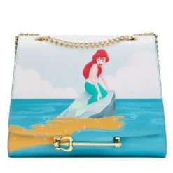 LOUNGEFLY The Little Mermaid Triton's Gift Crossbody Bag