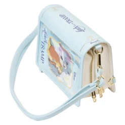 LOUNGEFLY Lady And The Tramp Book Convertible Crossbody Bag -Loungefly WDTB2738 LFDISNEYLADYANDTHETRAMPCLASSICBOOKCONVERTIBLECROSSBODYBAG0885QUARTER