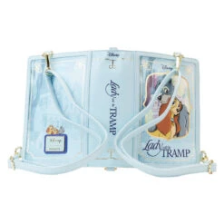LOUNGEFLY Lady And The Tramp Book Convertible Crossbody Bag -Loungefly WDTB2738 LFDISNEYLADYANDTHETRAMPCLASSICBOOKCONVERTIBLECROSSBODYBAG0888OPEN
