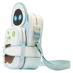 LOUNGEFLY WALL-E EVE Date Night Glow CROSSBUDDIES Bag -Loungefly WDTB2742 LFPIXARMOMENTSWALLEDATENIGHTCROSSBUDDYBAG0074SIDE