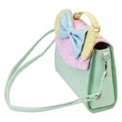 LOUNGEFLY Limited Edition Exclusive - Minnie Mouse Pastel Sequin Crossbody Bag -Loungefly WDTB2758 LFDISNEYMINNIEPASTELSEQUINCROSSBODYBAG0730QUARTER