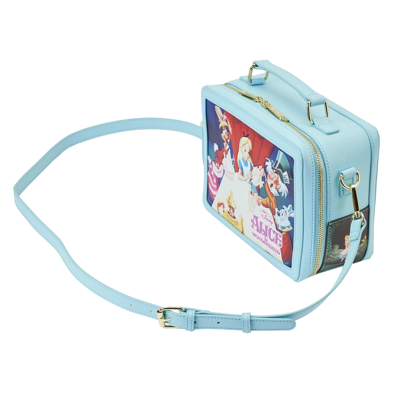 LOUNGEFLY Alice In Wonderland Classic Movie Lunchbox Crossbody Bag 6 LOUNGEFLY Alice In Wonderland Classic Movie Lunchbox Crossbody Bag - Image 4