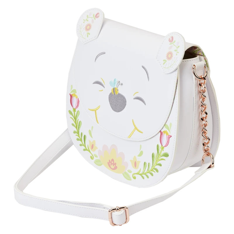 LOUNGEFLY Winnie The Pooh Cosplay Folk Floral Crossbody Bag 7 LOUNGEFLY Winnie The Pooh Cosplay Folk Floral Crossbody Bag - Image 5