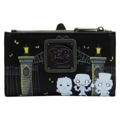 Exclusive - Funko Pop! By Loungefly Haunted Mansion Hitchhiking Ghosts Glow Flap Wallet -Loungefly WDWA2268 4