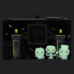 Exclusive - Funko Pop! By Loungefly Haunted Mansion Hitchhiking Ghosts Glow Flap Wallet -Loungefly WDWA2268 5