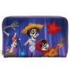 LOUNGEFLY Coco Miguel & Hector Performance Scene Zip Around Wallet -Loungefly WDWA2342 1