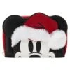 LOUNGEFLY Exclusive - Glitter Mickey Mouse Santa Zip Around Wallet -Loungefly WDWA2349 1