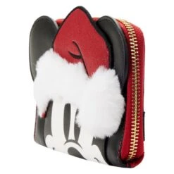 LOUNGEFLY Exclusive - Glitter Mickey Mouse Santa Zip Around Wallet -Loungefly WDWA2349 3