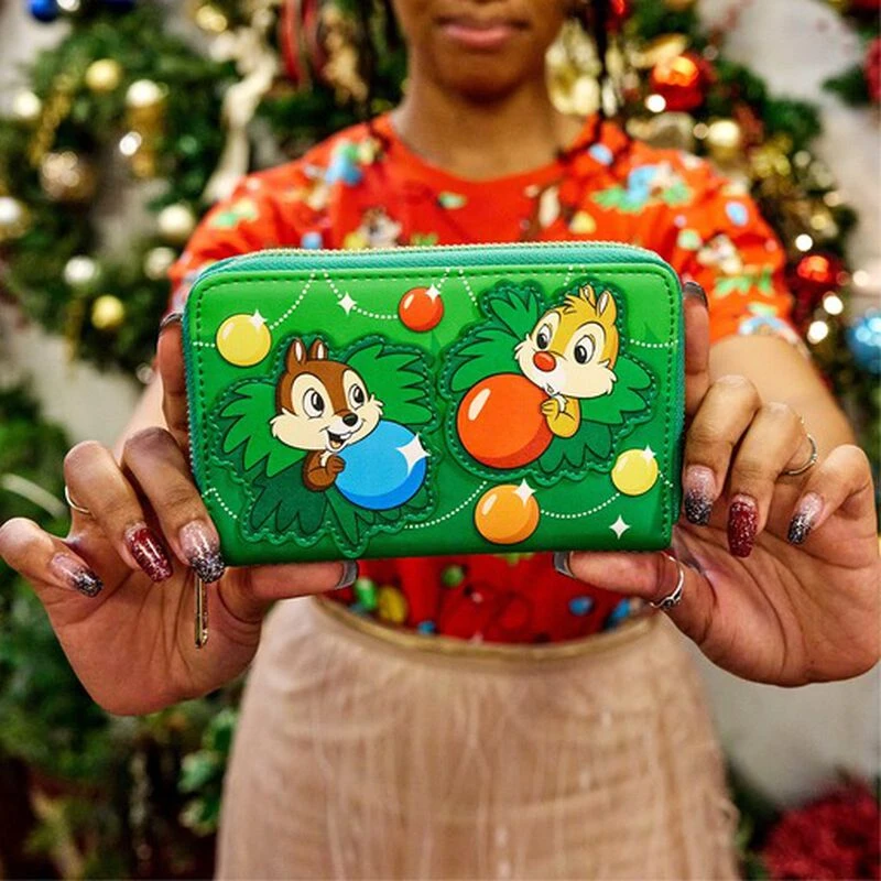 LOUNGEFLY Chip And Dale Ornaments Zip Around Wallet 4 LOUNGEFLY Chip And Dale Ornaments Zip Around Wallet - Image 2