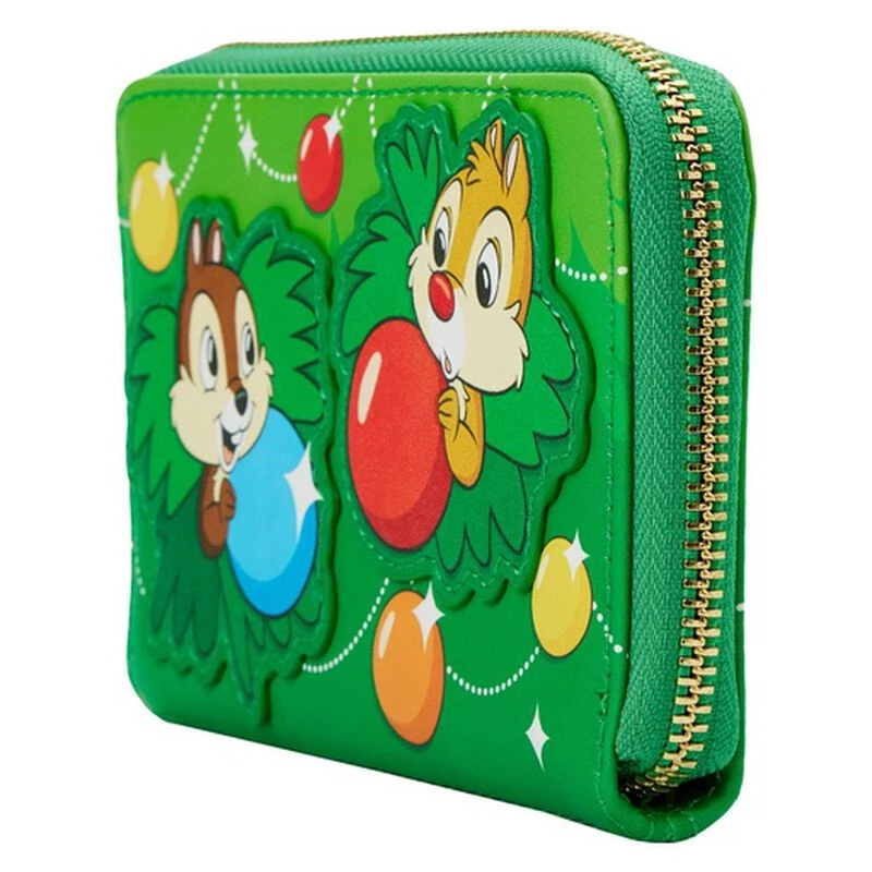 LOUNGEFLY Chip And Dale Ornaments Zip Around Wallet 5 LOUNGEFLY Chip And Dale Ornaments Zip Around Wallet - Image 3
