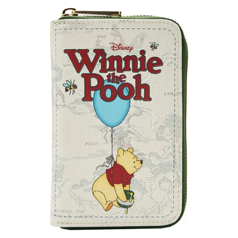 LOUNGEFLY Winnie The Pooh Classic Book Cover Zip Around Wallet 3 LOUNGEFLY Winnie The Pooh Classic Book Cover Zip Around Wallet