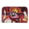 LOUNGEFLY Beauty And The Beast Fireplace Scene Zip Around Wallet -Loungefly WDWA2362 1