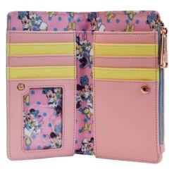 LOUNGEFLY Minnie And Daisy Pastel Polka Dot Flap Wallet -Loungefly WDWA2434 3