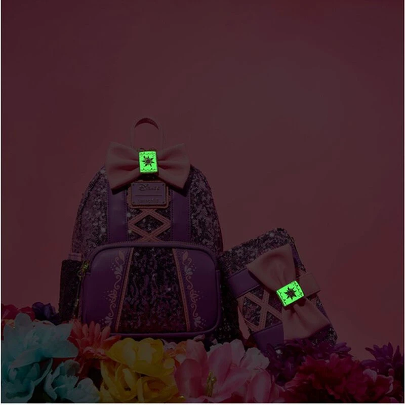 LOUNGEFLY Exclusive - Rapunzel Sequin Glow Flap Wallet 4 LOUNGEFLY Exclusive - Rapunzel Sequin Glow Flap Wallet - Image 2