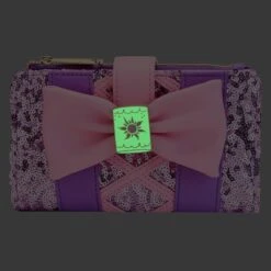 LOUNGEFLY Exclusive - Rapunzel Sequin Glow Flap Wallet 12 LOUNGEFLY Exclusive - Rapunzel Sequin Glow Flap Wallet -Loungefly WDWA2442 4