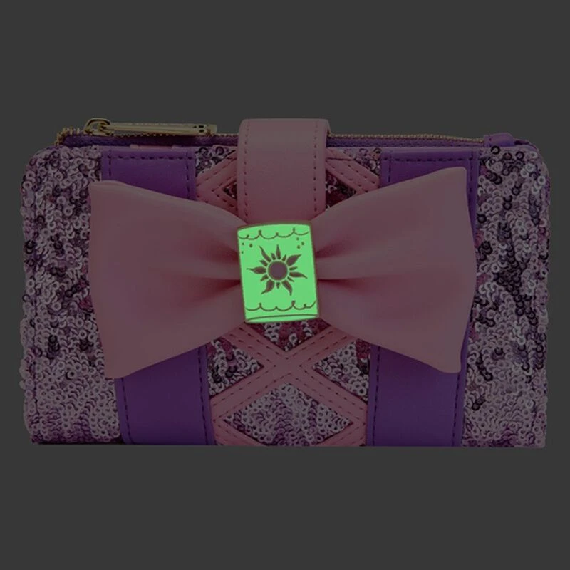 LOUNGEFLY Exclusive - Rapunzel Sequin Glow Flap Wallet 6 LOUNGEFLY Exclusive - Rapunzel Sequin Glow Flap Wallet - Image 4