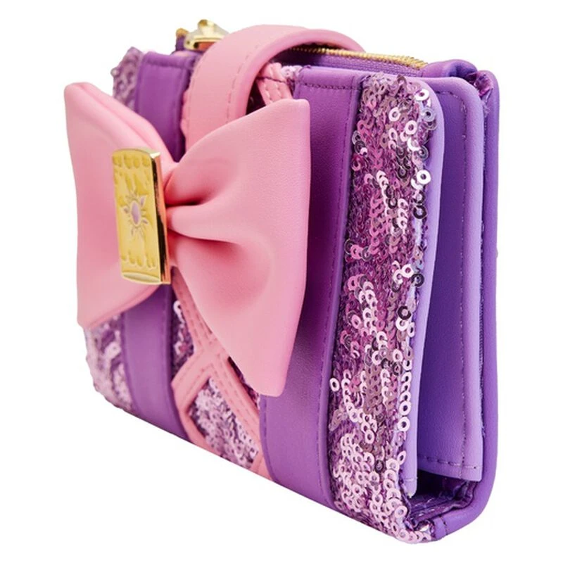 LOUNGEFLY Exclusive - Rapunzel Sequin Glow Flap Wallet 7 LOUNGEFLY Exclusive - Rapunzel Sequin Glow Flap Wallet - Image 5