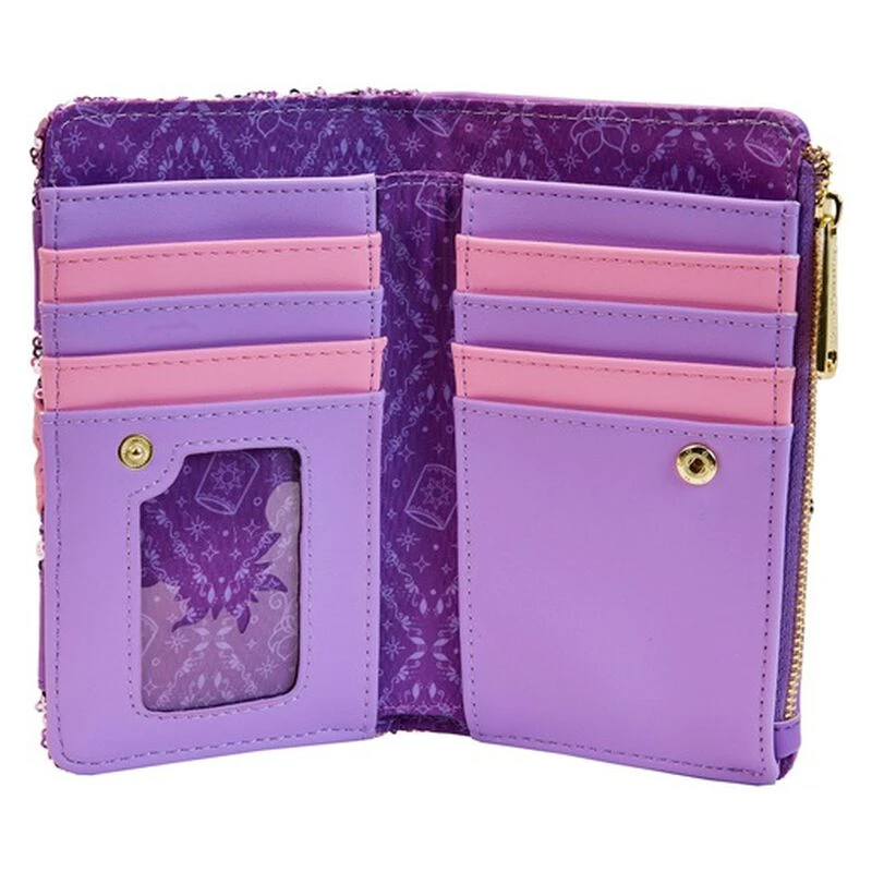LOUNGEFLY Exclusive - Rapunzel Sequin Glow Flap Wallet 9 LOUNGEFLY Exclusive - Rapunzel Sequin Glow Flap Wallet - Image 7