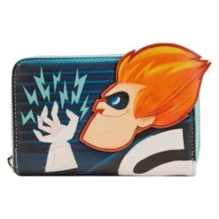 LOUNGEFLY The Incredibles Syndrome Glow Zip Around Wallet
