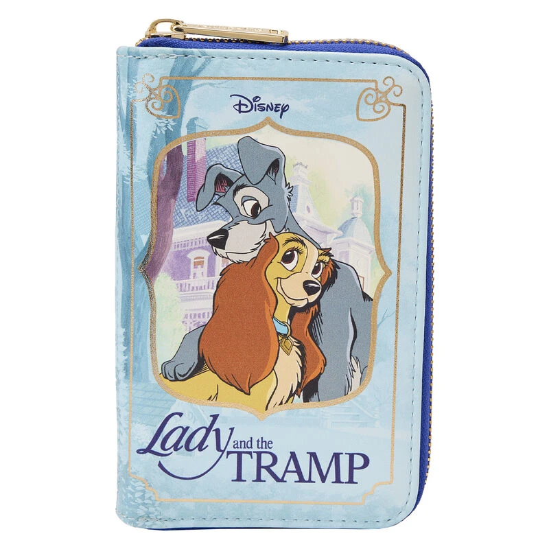 LOUNGEFLY Lady And The Tramp Book Zip Around Wallet 3 LOUNGEFLY Lady And The Tramp Book Zip Around Wallet