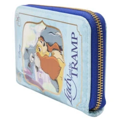 LOUNGEFLY Lady And The Tramp Book Zip Around Wallet 9 LOUNGEFLY Lady And The Tramp Book Zip Around Wallet -Loungefly WDWA2465 LFDISNEYLADYANDTHETRAMPCLASSICBOOKZIPAROUNDWALLET0893SIDE