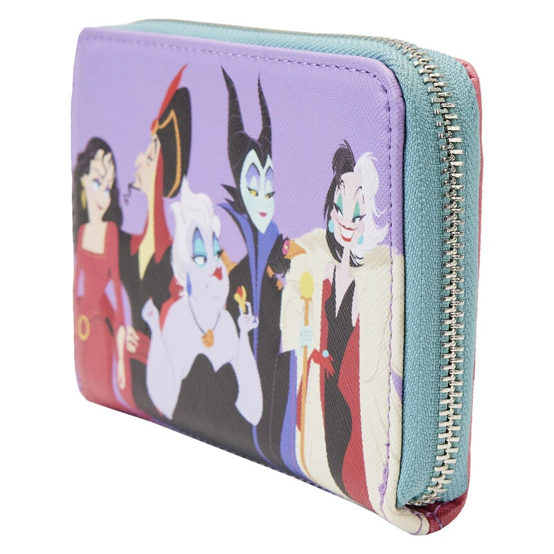 LOUNGEFLY Disney Villains Color Block Zip Around Wallet 5 LOUNGEFLY Disney Villains Color Block Zip Around Wallet - Image 3