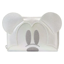 LOUNGEFLY Limited Edition Exclusive - Disney100 Platinum Mickey Mouse Cosplay Zip Around Wallet